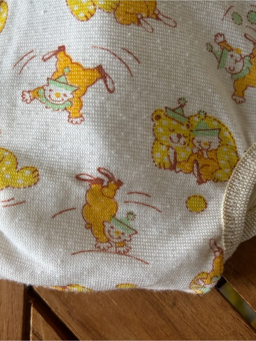 Vintage Carter's Plastic Diaper Cover Pants Circus Bears Clowns
